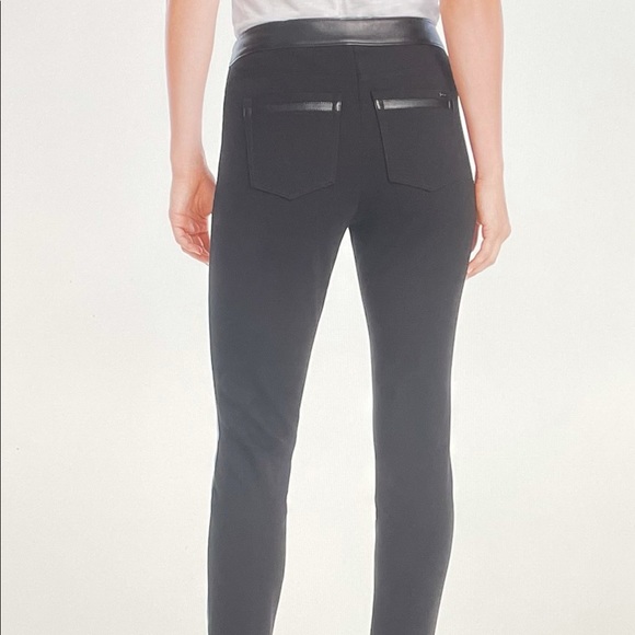 WHBM Vegan Leather Front Leggings Size 0 - Picture 3 of 15